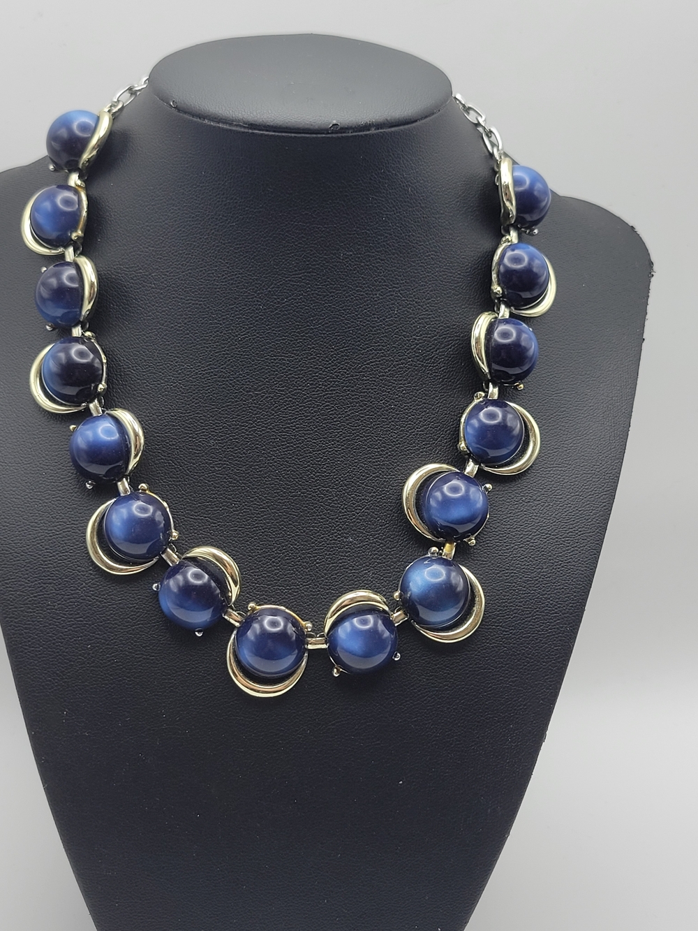 Vintage Royal Blue Coro Choker Necklace